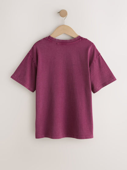 Dsiney Kidz - Purple Disney Moana Oversized Graphic T-Shirt (3-16yrs) image 6