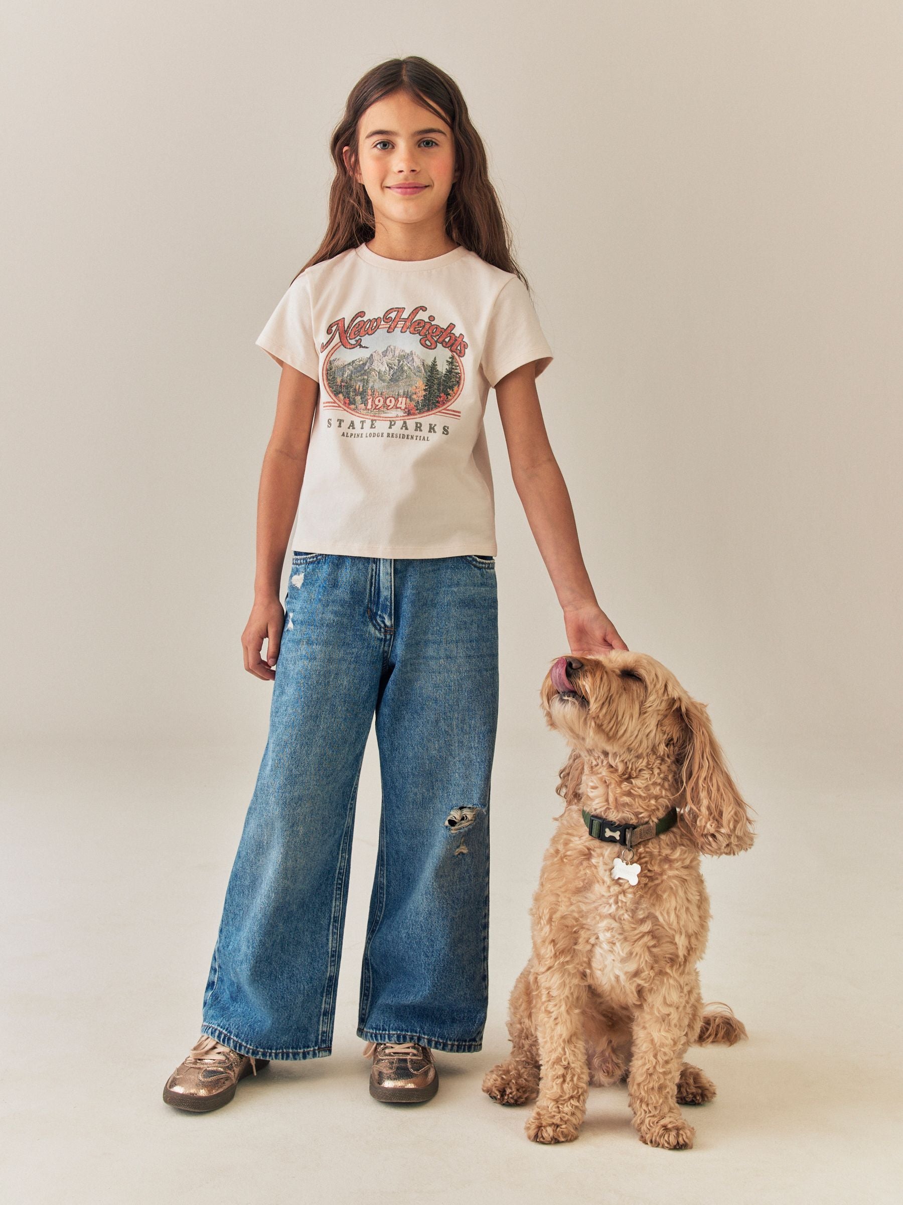 Dsiney Kidz - Ecru Alpine Fitted Graphic T-Shirt (3-16yrs) image 2