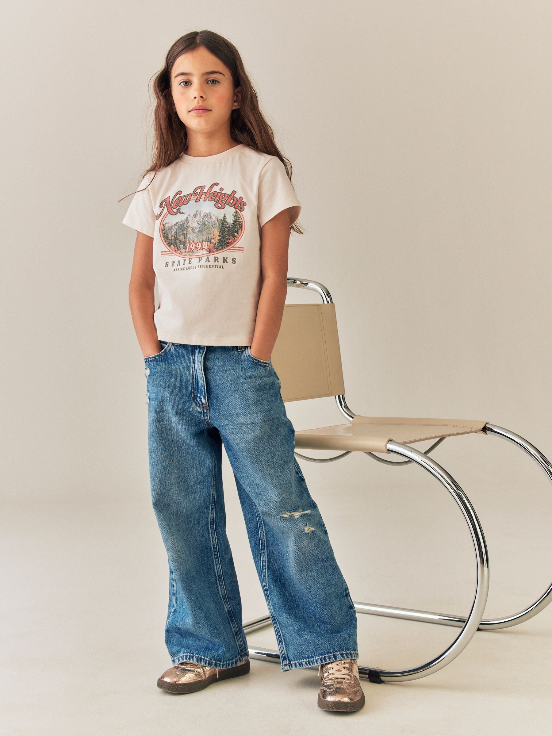 Dsiney Kidz - Ecru Alpine Fitted Graphic T-Shirt (3-16yrs) image 3