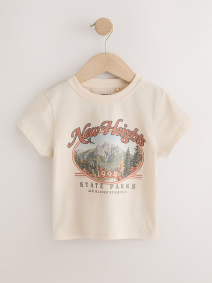Dsiney Kidz - Ecru Alpine Fitted Graphic T-Shirt (3-16yrs) image 5