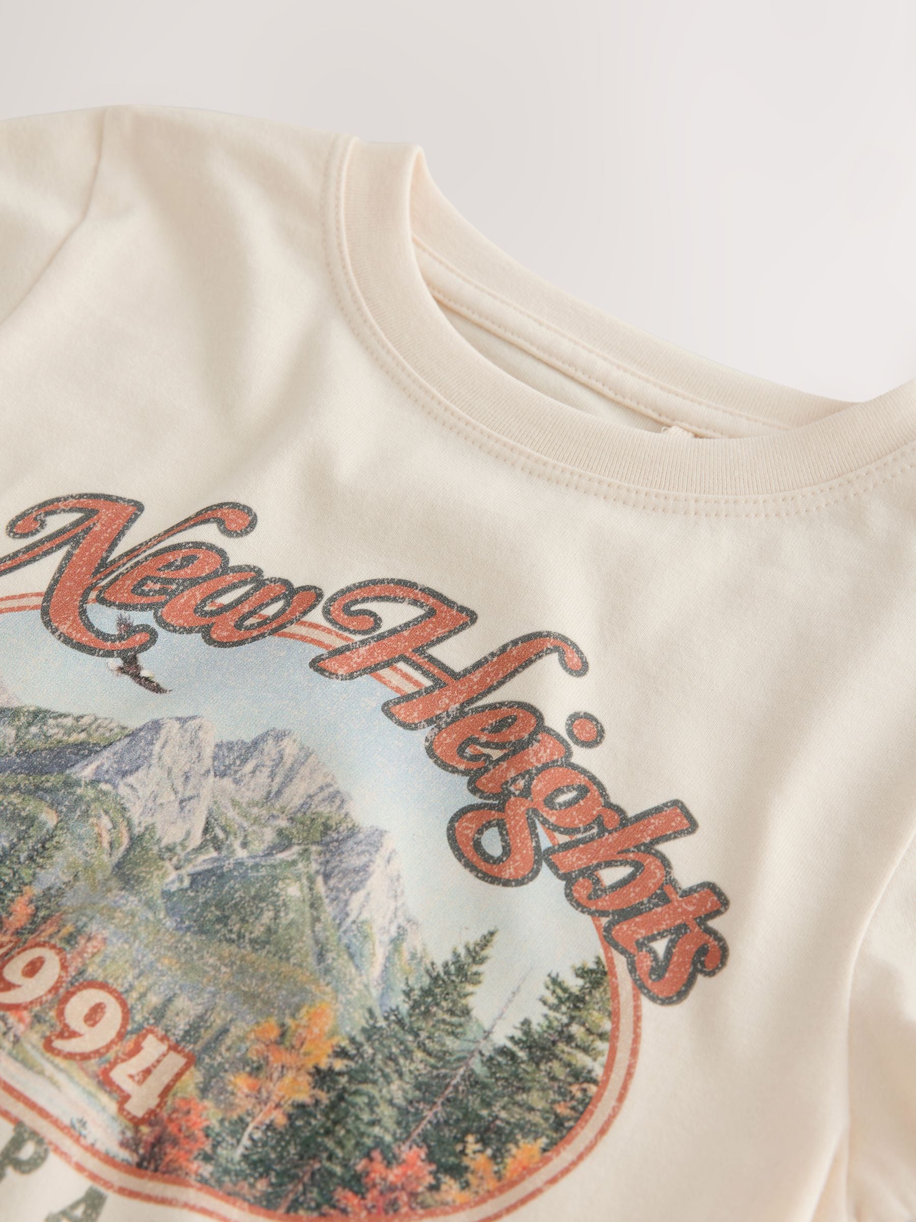 Dsiney Kidz - Ecru Alpine Fitted Graphic T-Shirt (3-16yrs) image 7