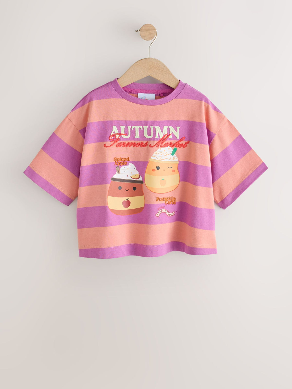 Orange Stripe Squishmallows Oversized Boxy T-Shirt (5-12yrs) - image 4