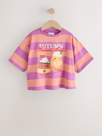 Orange Stripe Squishmallows Oversized Boxy T-Shirt (5-12yrs) - image 4