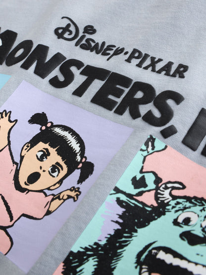 Dsiney Kidz - Charcoal Disney Monsters Inc Oversized Graphic T-Shirt (3-16yrs) image 9