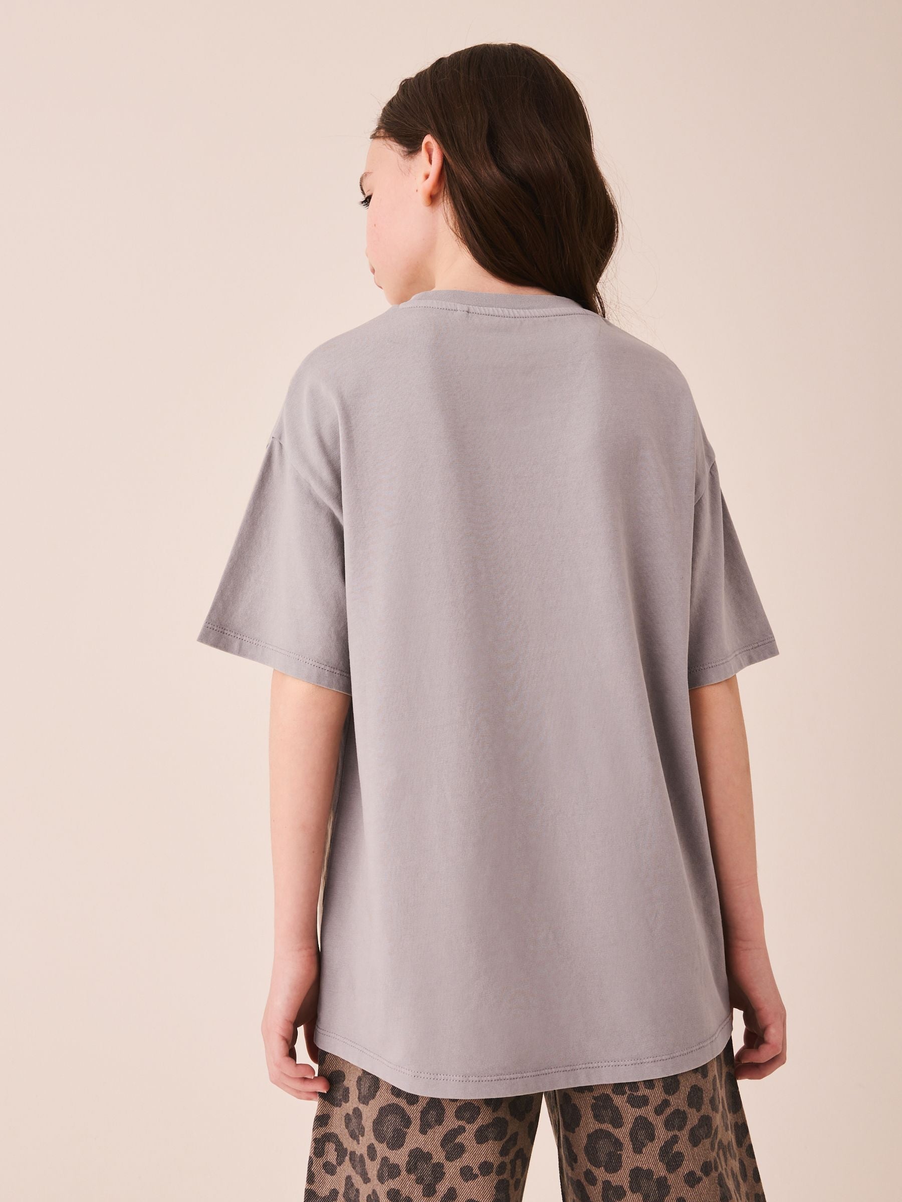 Dsiney Kidz - Charcoal Grey Oasis Oversized Graphic T-Shirt (3-16yrs) image 3