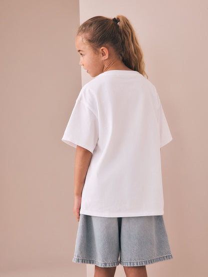 Dsiney Kidz - White Ramen Oversized Graphic T-Shirt (3-16yrs) image 3