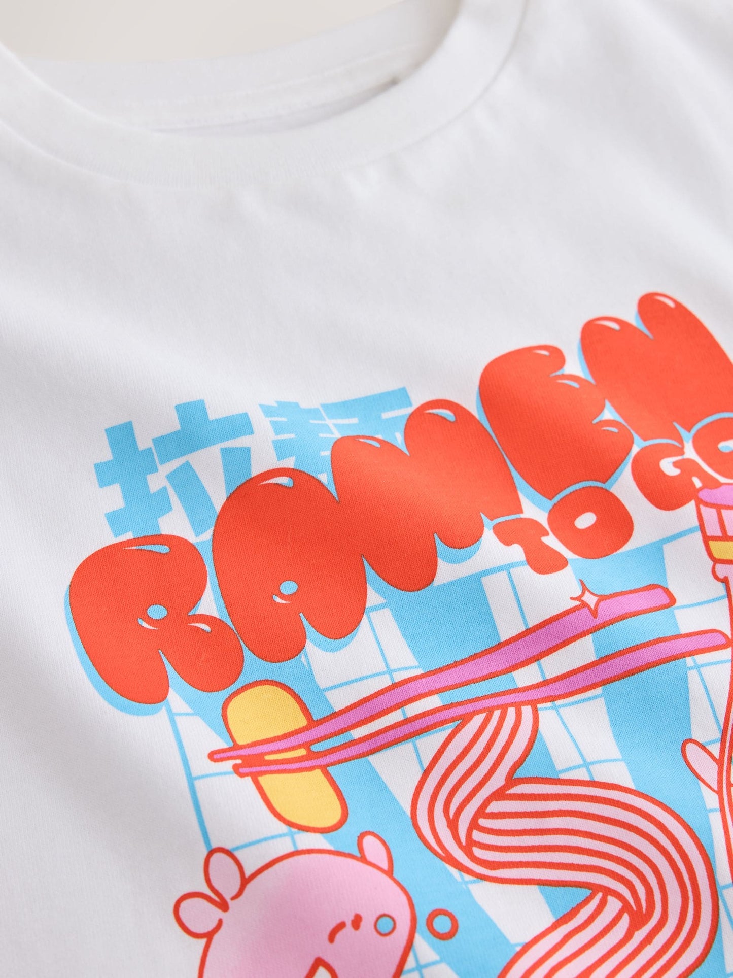 Dsiney Kidz - White Ramen Oversized Graphic T-Shirt (3-16yrs) image 7