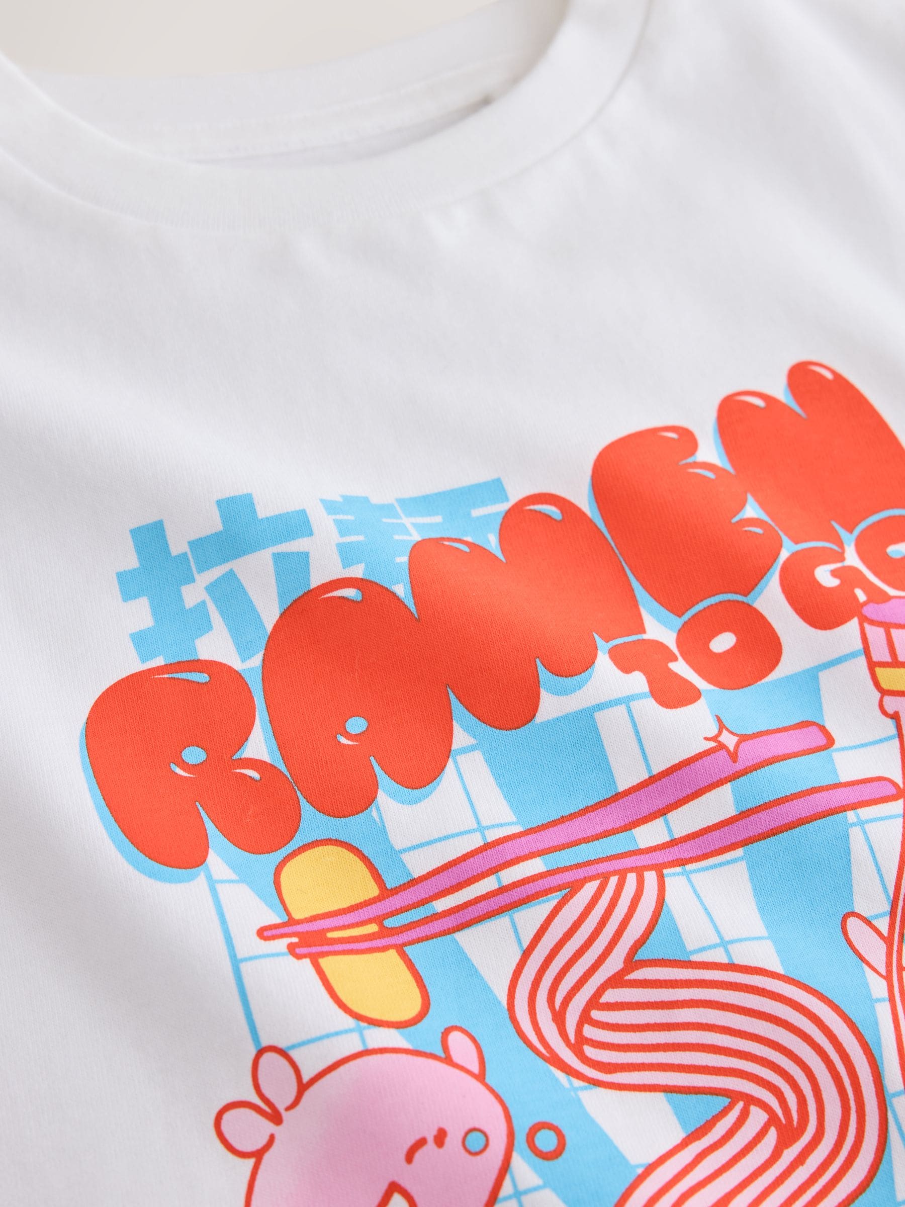 Dsiney Kidz - White Ramen Oversized Graphic T-Shirt (3-16yrs) image 7