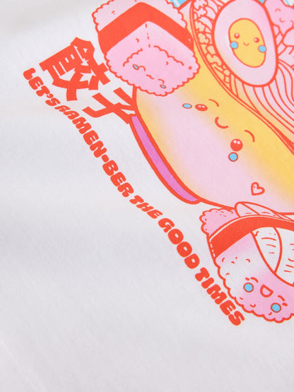 Dsiney Kidz - White Ramen Oversized Graphic T-Shirt (3-16yrs) image 8