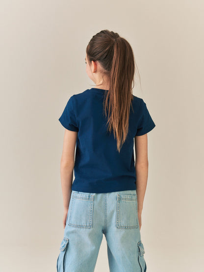 Dsiney Kidz - Navy Horse Fitted Graphic T-Shirt (3-16yrs) image 3