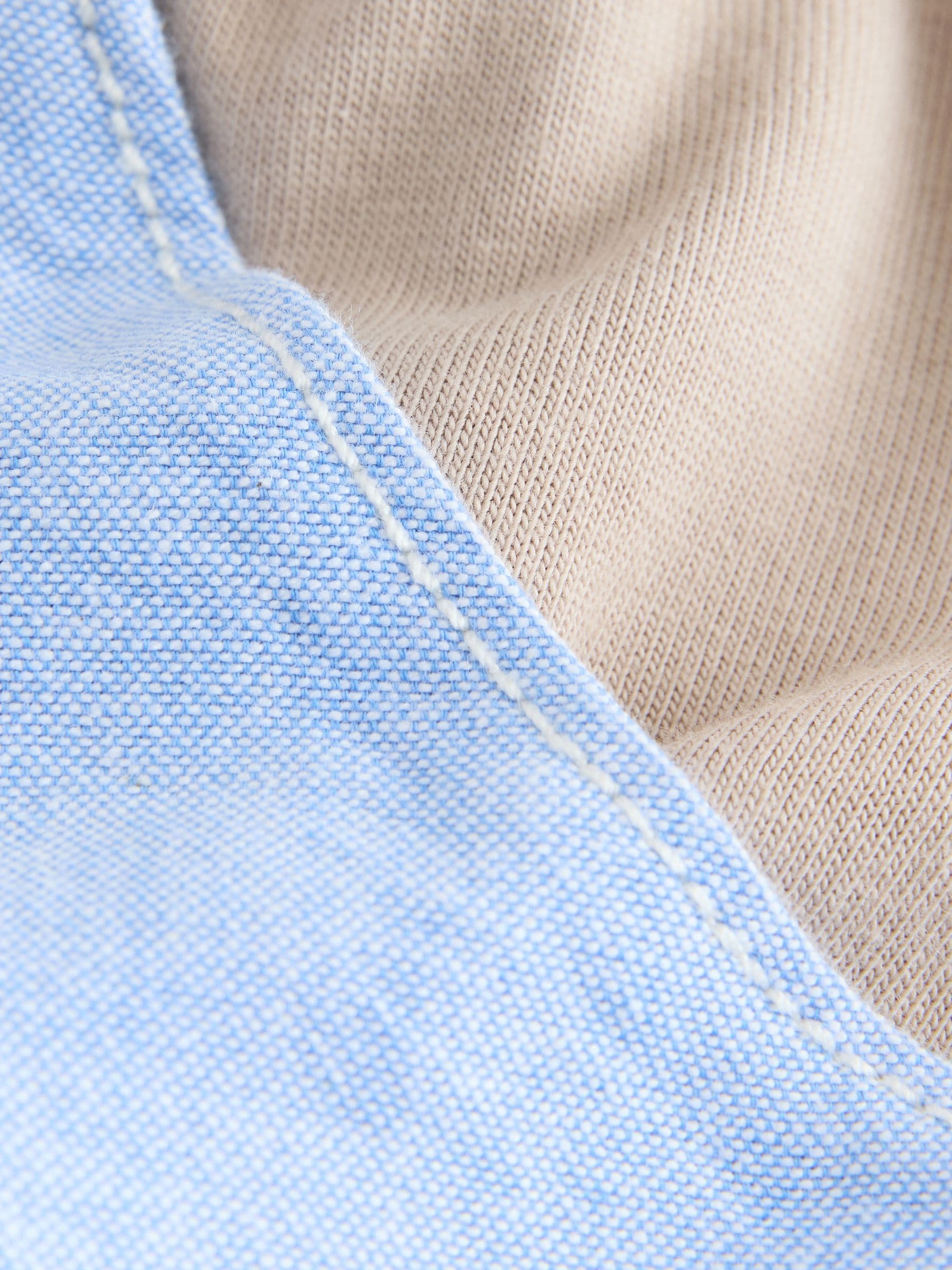 Baker by Ted Baker Blue/Stone Chambray Dungarees And T-Shirt Set image 4