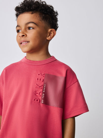 Baker by Ted Baker Oversized Embossed T-Shirt image 1