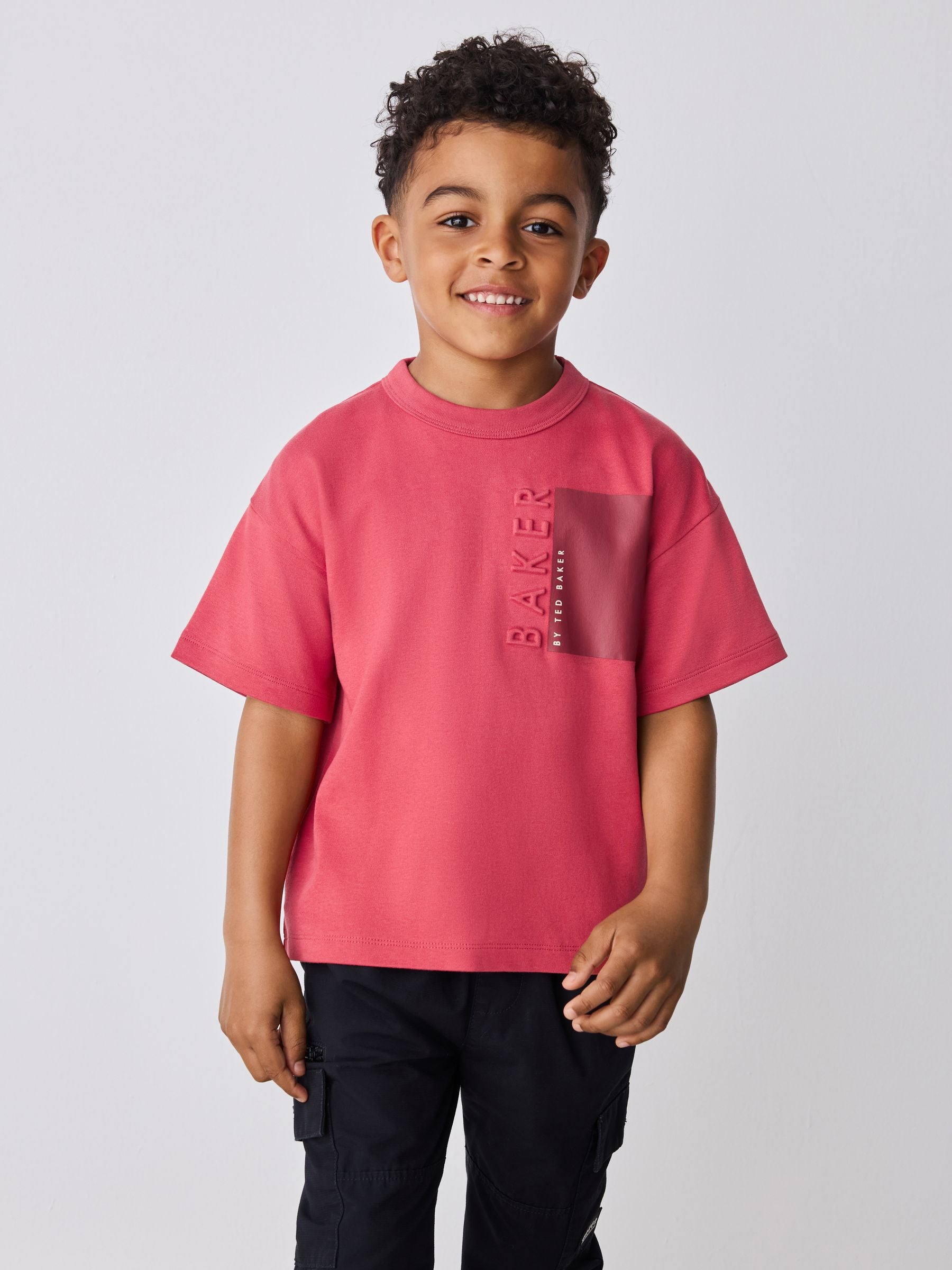 Baker by Ted Baker Oversized Embossed T-Shirt image 2