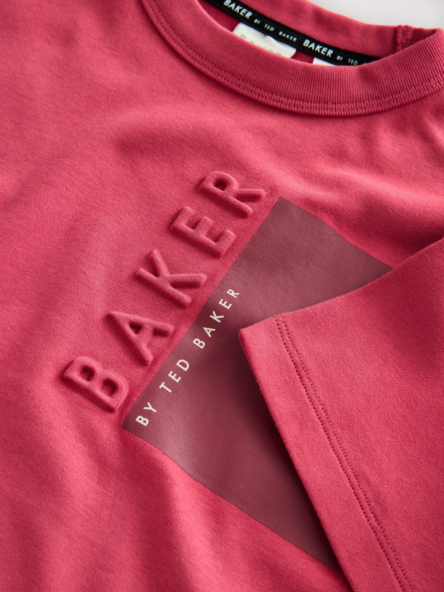 Baker by Ted Baker Oversized Embossed T-Shirt image 6