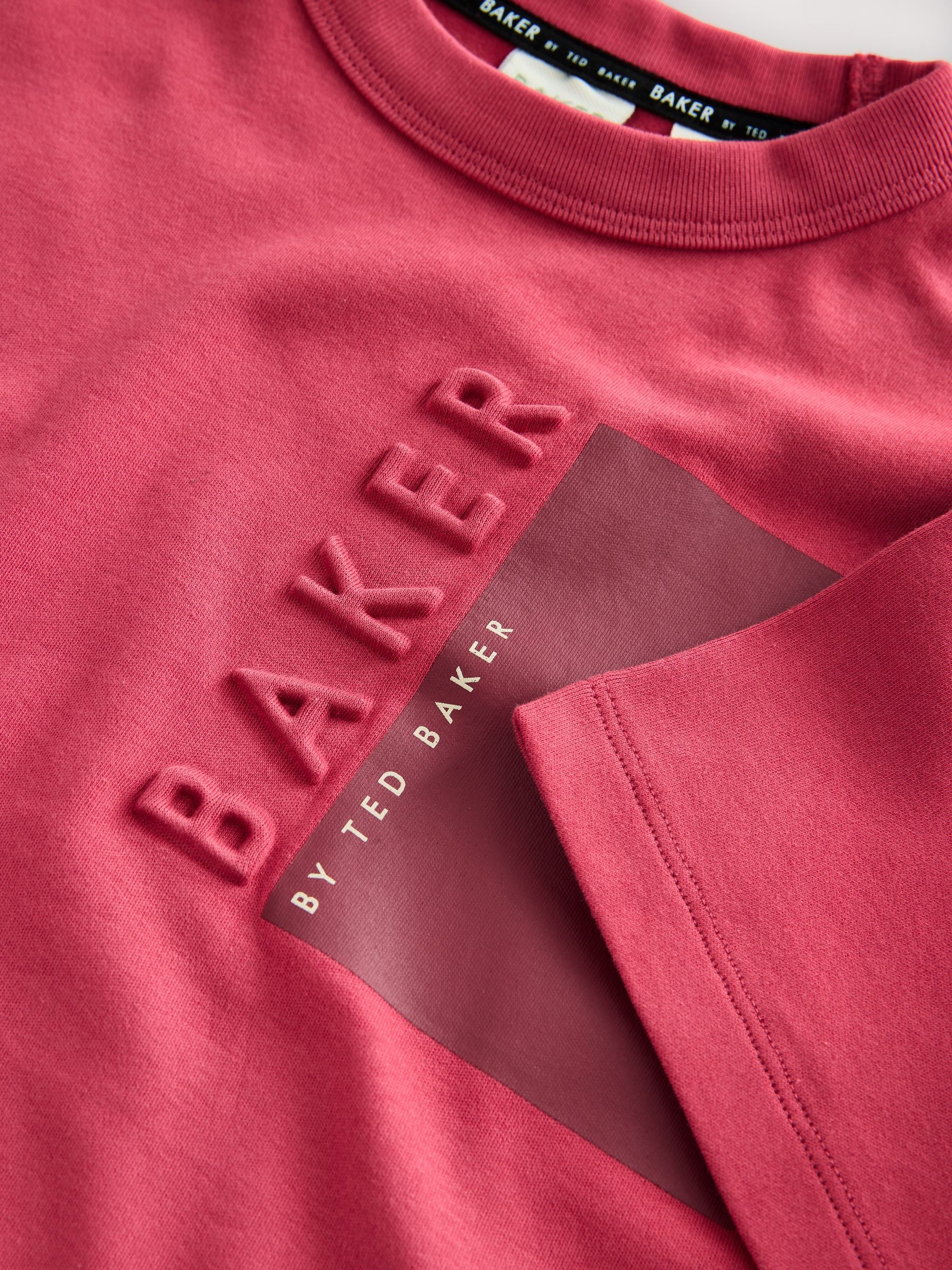 Baker by Ted Baker Oversized Embossed T-Shirt image 6