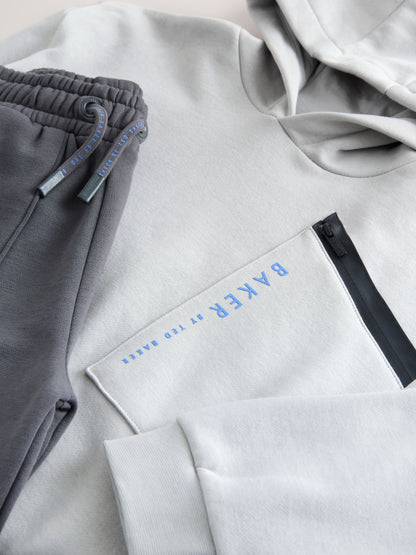 Baker by Ted Baker Oversized Zip Pocket Hoodie and Joggers Set image 10