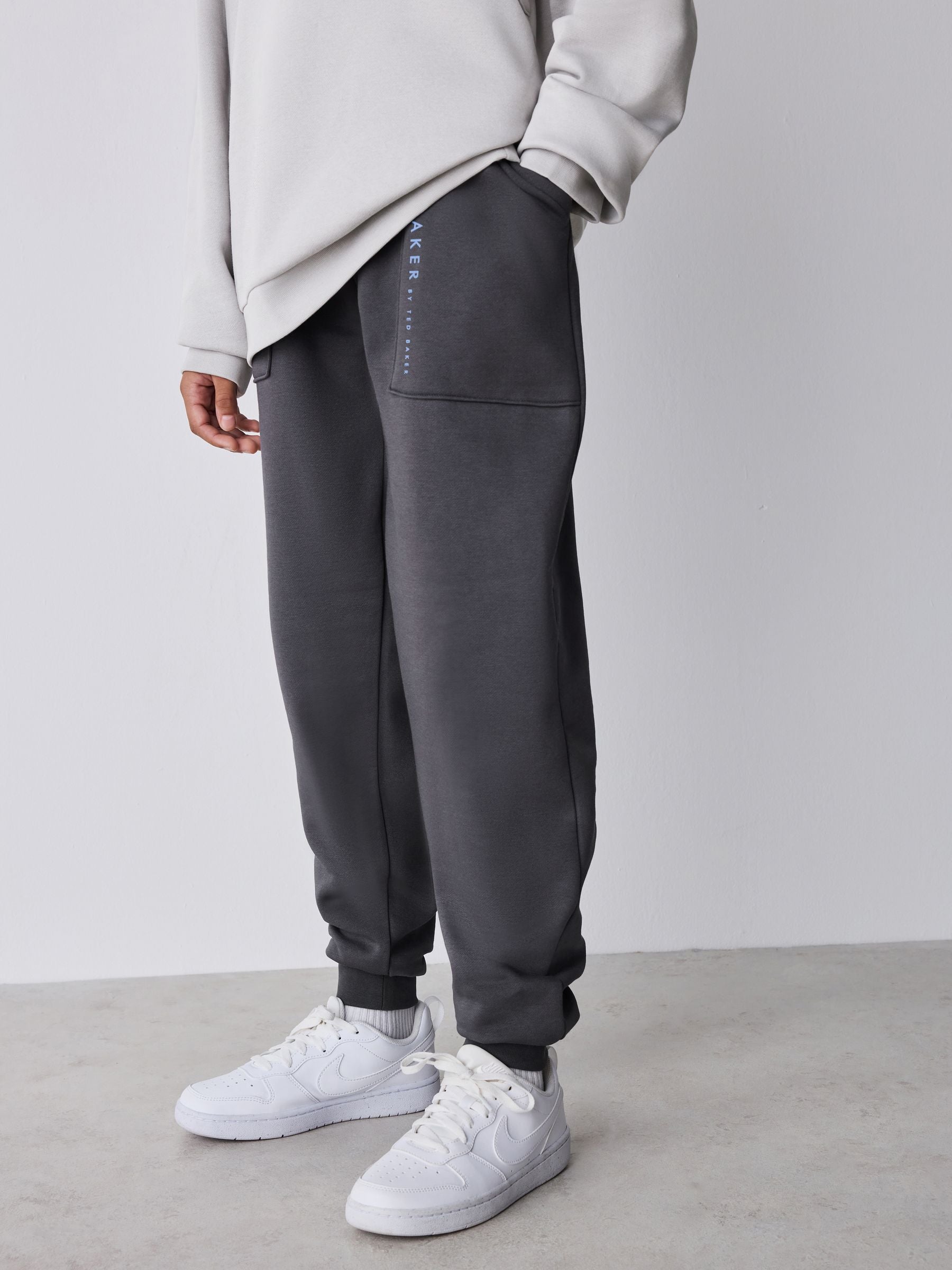 Baker by Ted Baker Oversized Zip Pocket Hoodie and Joggers Set image 2