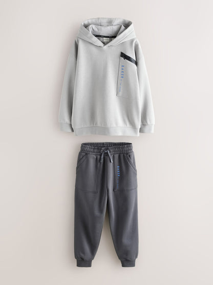 Baker by Ted Baker Oversized Zip Pocket Hoodie and Joggers Set image 6