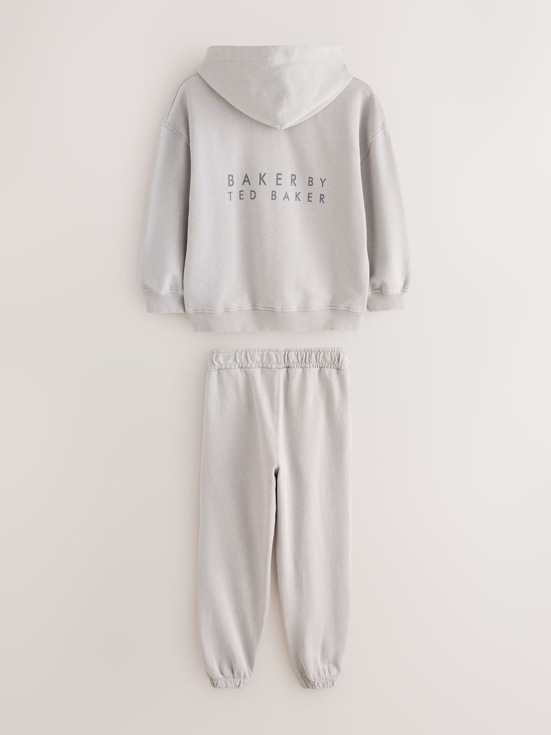 Dsiney Kidz - Baker by Ted Baker Stone Oversized Washed Hoodie and Joggers Set image 9