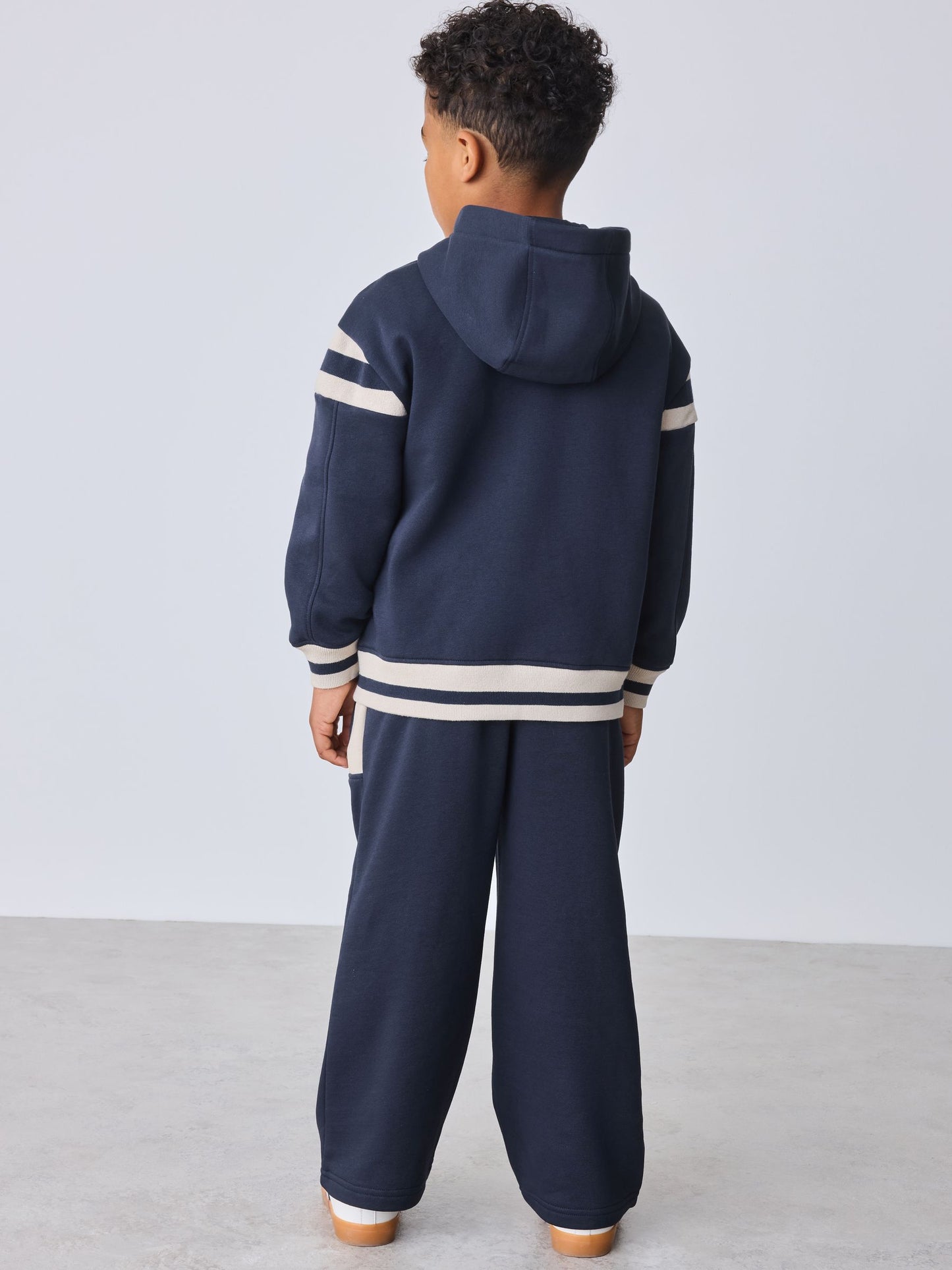Dsiney Kidz - Baker by Ted Baker Varsity Zip Through Hoodie, T-Shirt and Wide Leg Joggers Set image 5