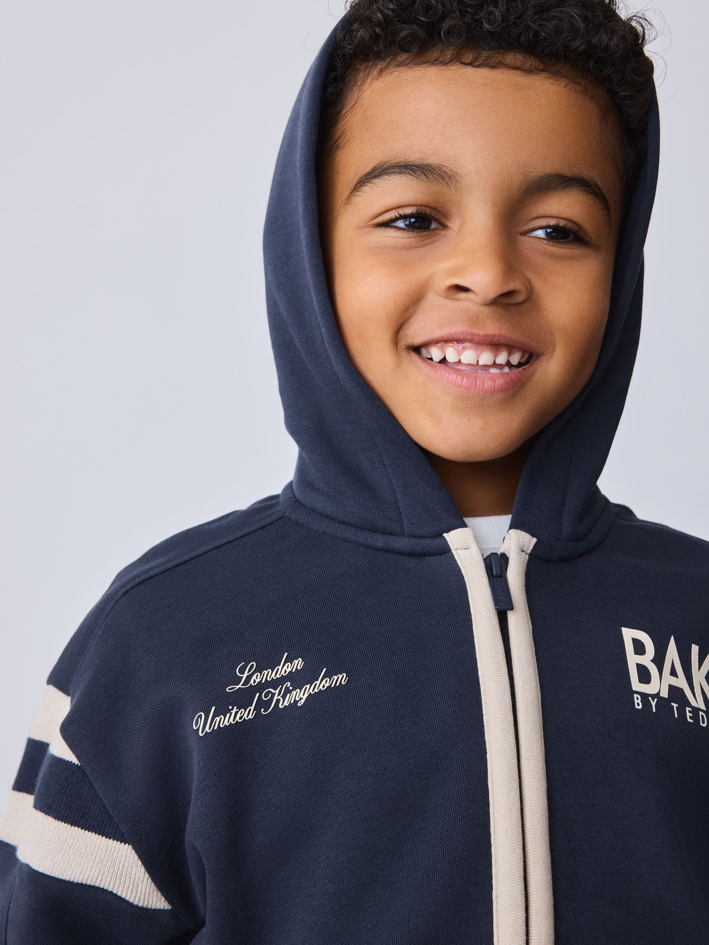 Dsiney Kidz - Baker by Ted Baker Varsity Zip Through Hoodie, T-Shirt and Wide Leg Joggers Set image 6