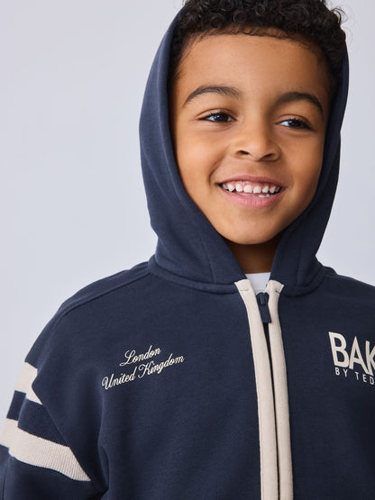 Dsiney Kidz - Baker by Ted Baker Varsity Zip Through Hoodie, T-Shirt and Wide Leg Joggers Set image 6
