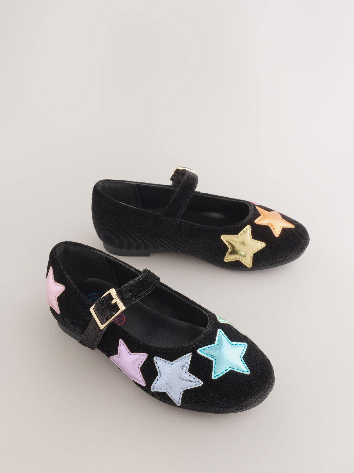 Little Bird Black Metallic Star Mary Jane Shoes - image 2