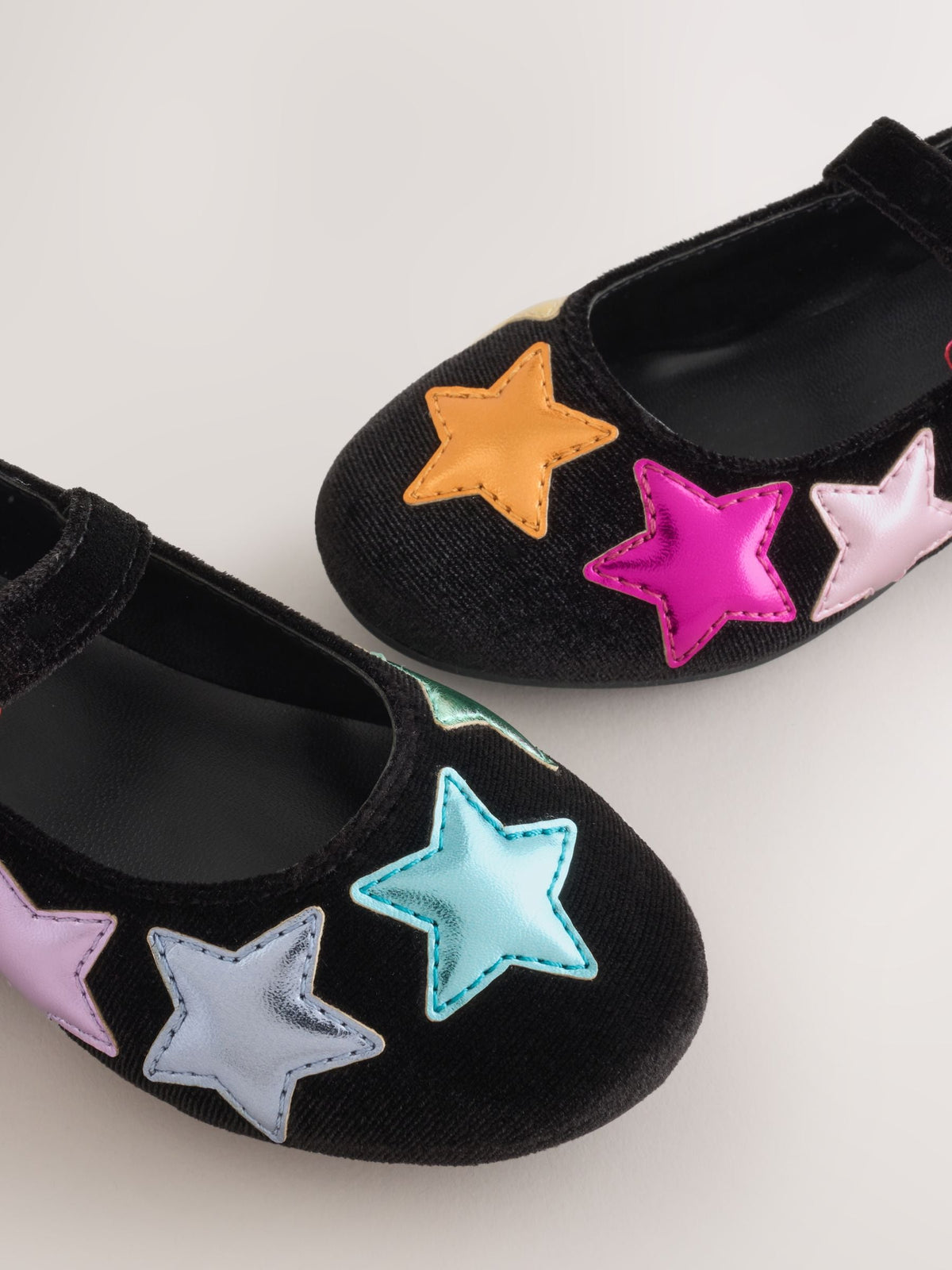 Little Bird Black Metallic Star Mary Jane Shoes - image 4