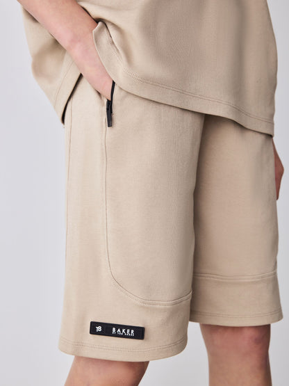 Baker by Ted Baker Oversized Stone Panel T-Shirt and Shorts Set image 5