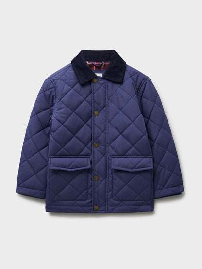 Dsiney Kidz - Crew Clothing Blue Contrast Cord Collar Quilted Jacket image 1
