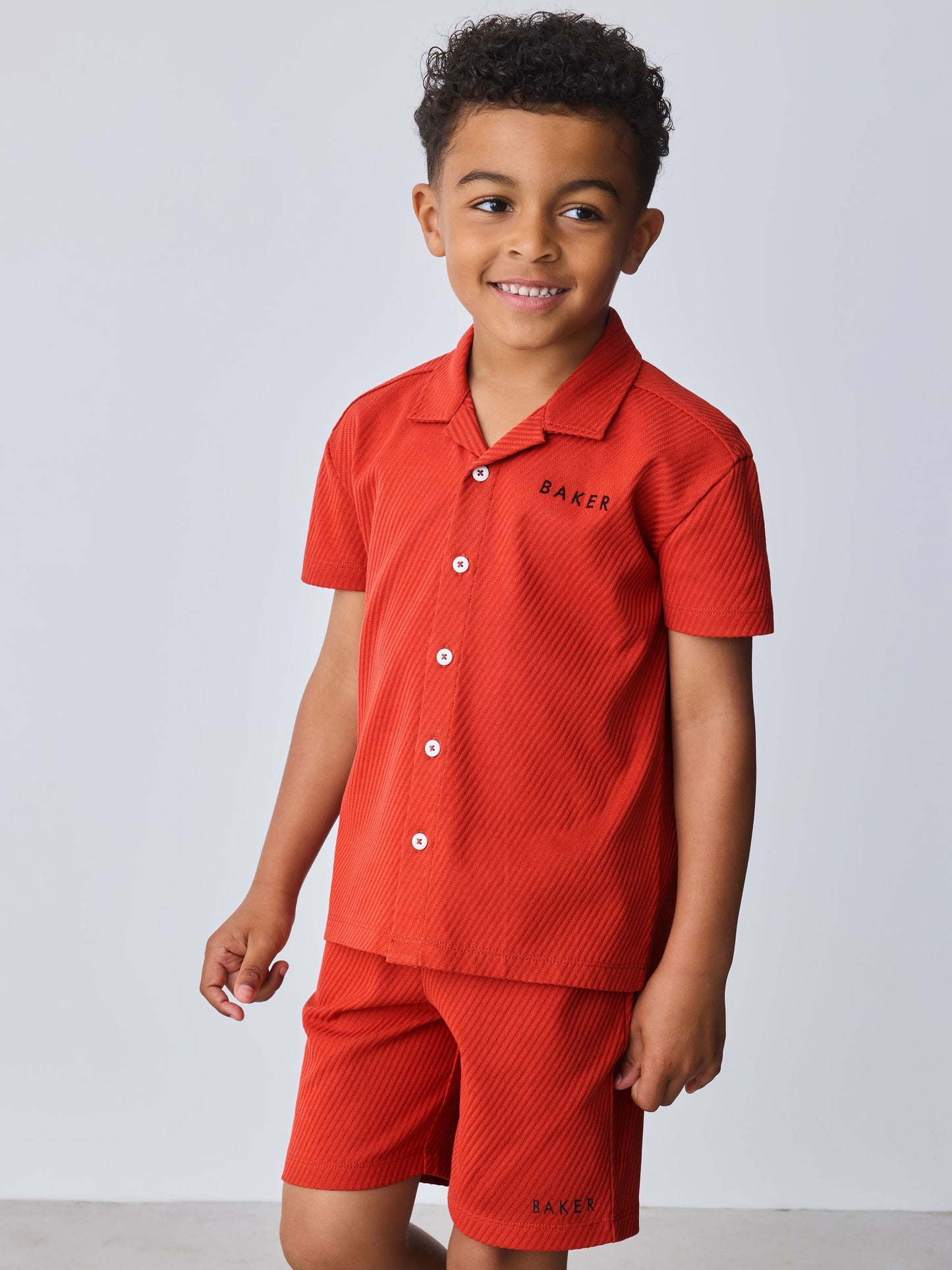 Baker by Ted Baker Textured  Shirt and Shorts Set image 1