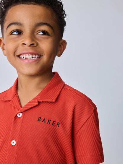 Baker by Ted Baker Textured  Shirt and Shorts Set image 3