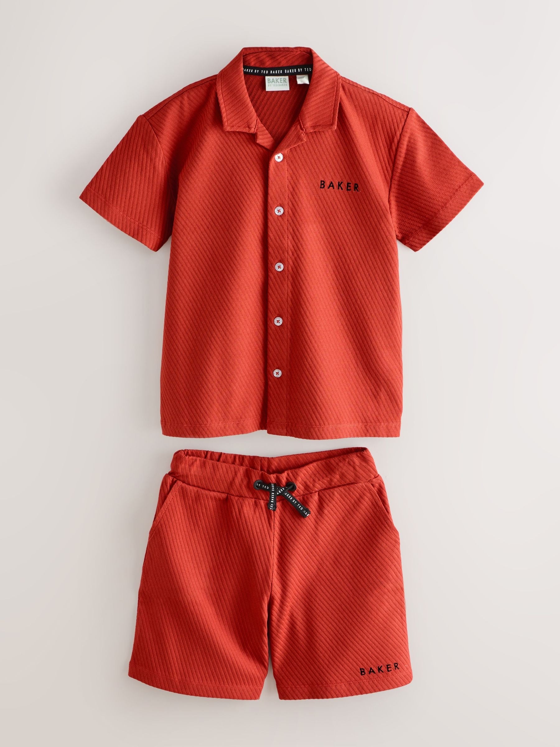 Baker by Ted Baker Textured  Shirt and Shorts Set image 5