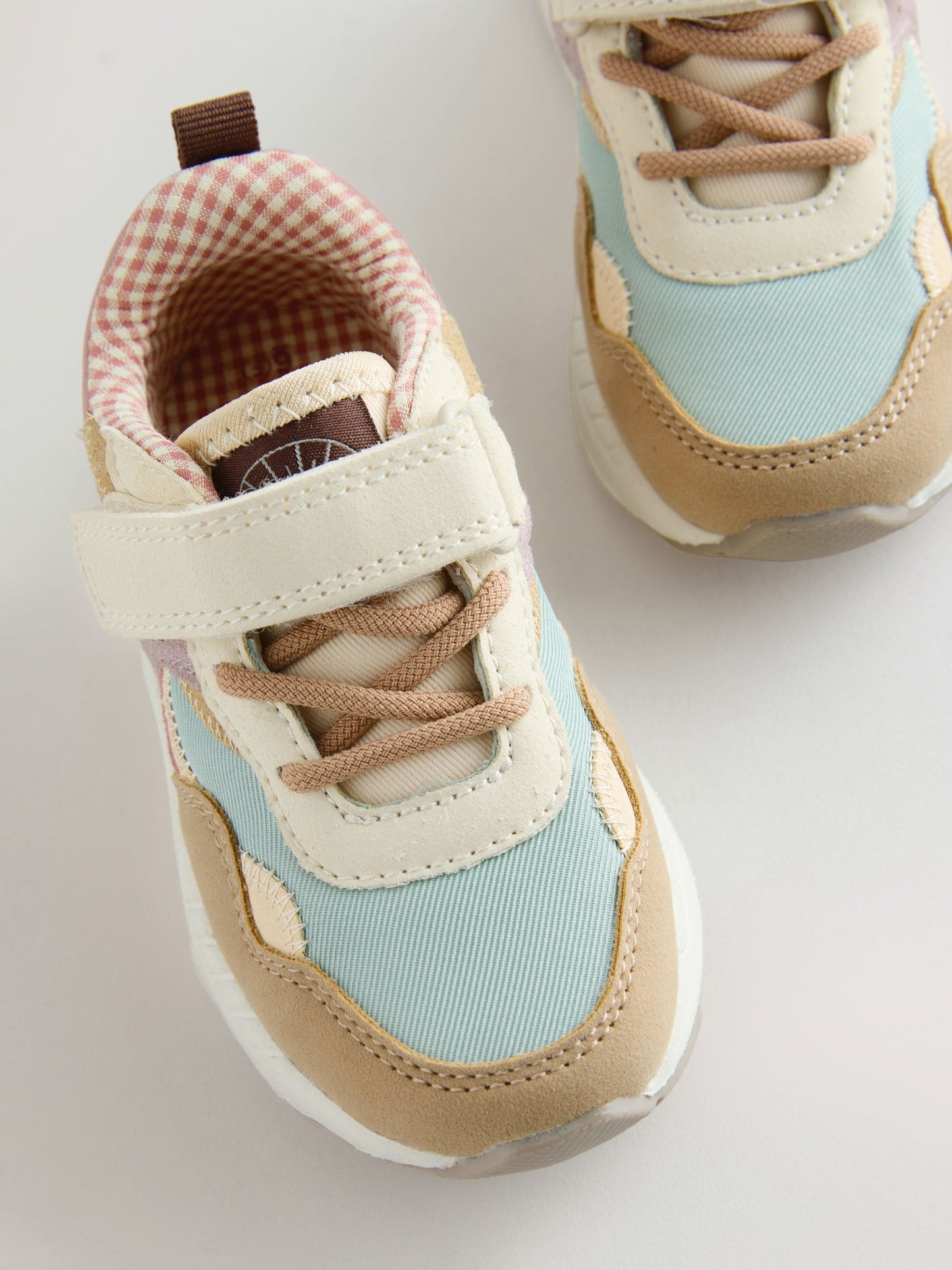 Multi Neutral Standard Fit (F) Elastic Lace Touch Fasten Trainers image 5