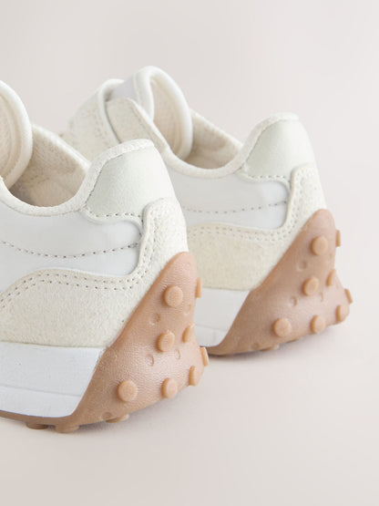 Neutral Elastic Lace Touch Fasten Trainers image 5