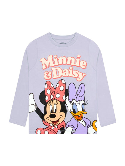 Character Blue Minnie Mouse Long Sleeve Girls T-Shirt image 1
