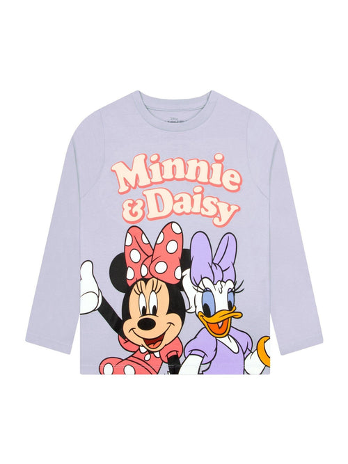 Character Blue Minnie Mouse Long Sleeve Girls T-Shirt image 1
