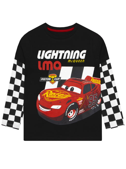 Character Natural Disney Cars Lightning McQueen Long Sleeve T-Shirt image 1