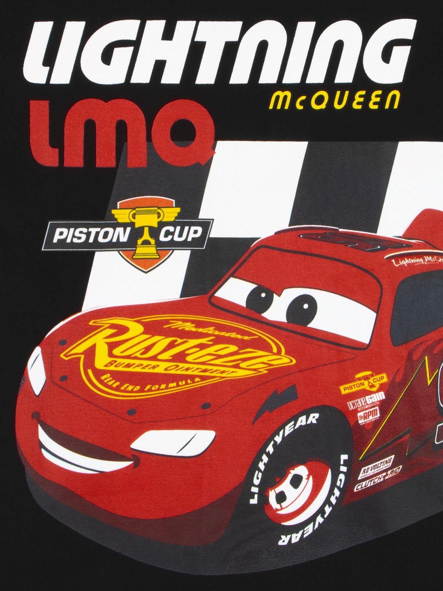 Character Natural Disney Cars Lightning McQueen Long Sleeve T-Shirt image 4