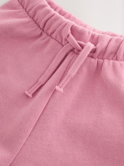 Rose Pink Plain Sweat Shorts (3mths-7yrs) image 8