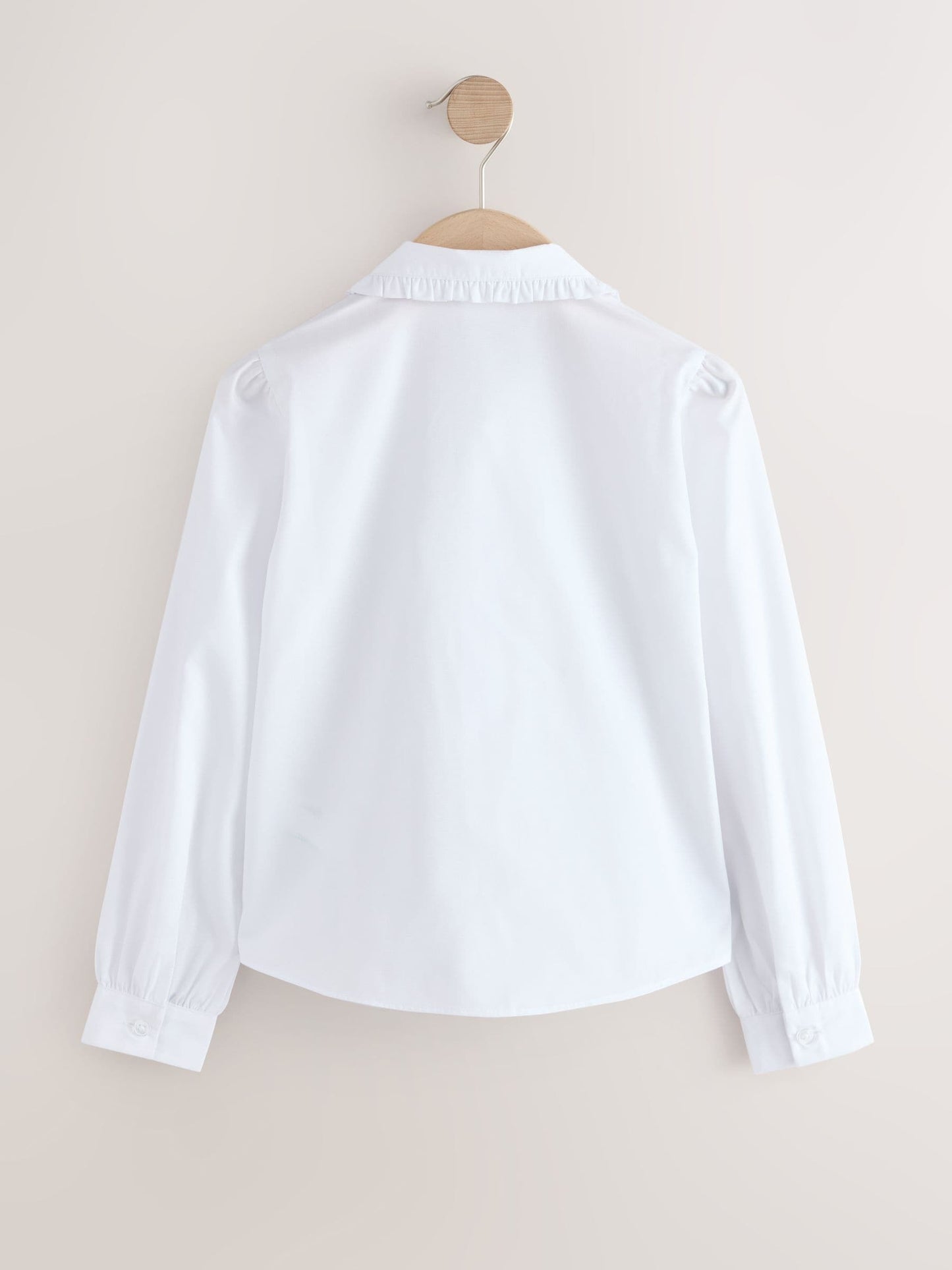 Dsiney Kidz - White Girls Long Sleeve Ruffle Collar School Shirts 2 Pack (3-14yrs) image 3
