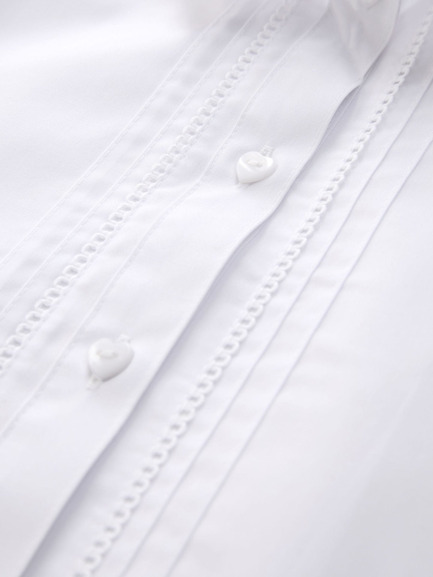 Dsiney Kidz - White Girls  Cotton Rich Scalloped Collar School Shirts 2 Pack (3-14yrs) image 5