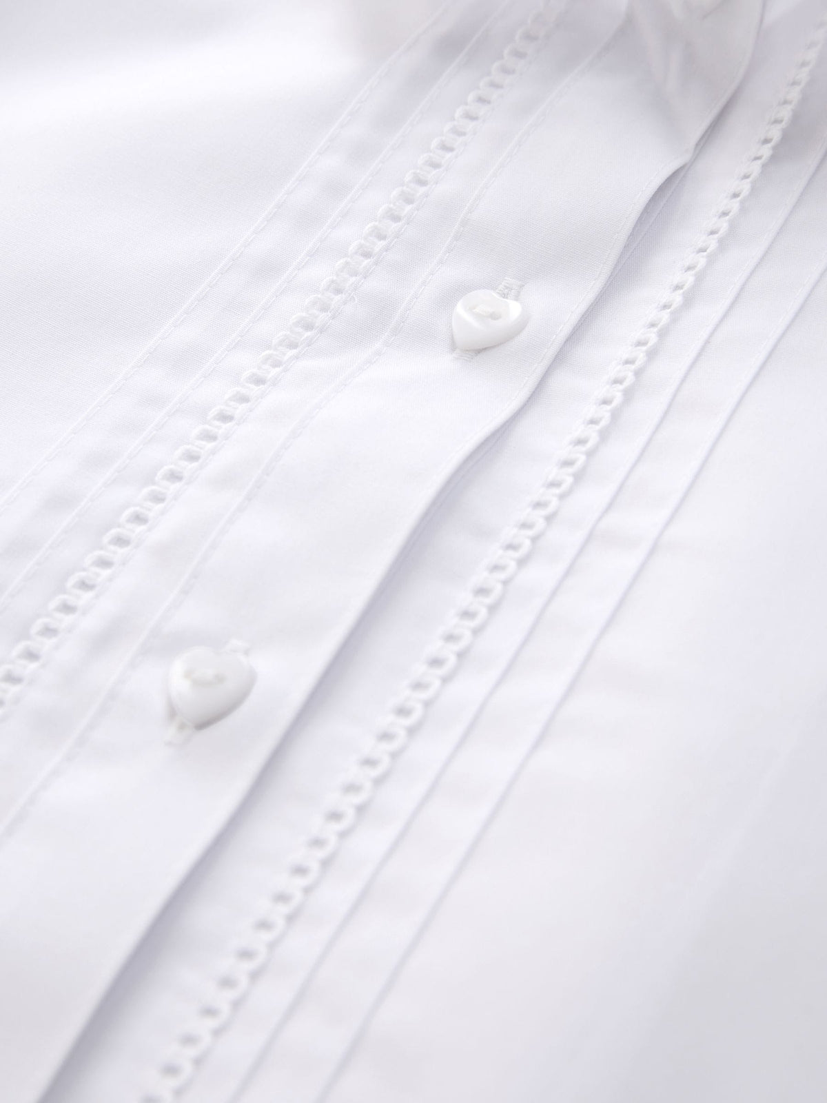 Dsiney Kidz - White Girls  Cotton Rich Scalloped Collar School Shirts 2 Pack (3-14yrs) image 5