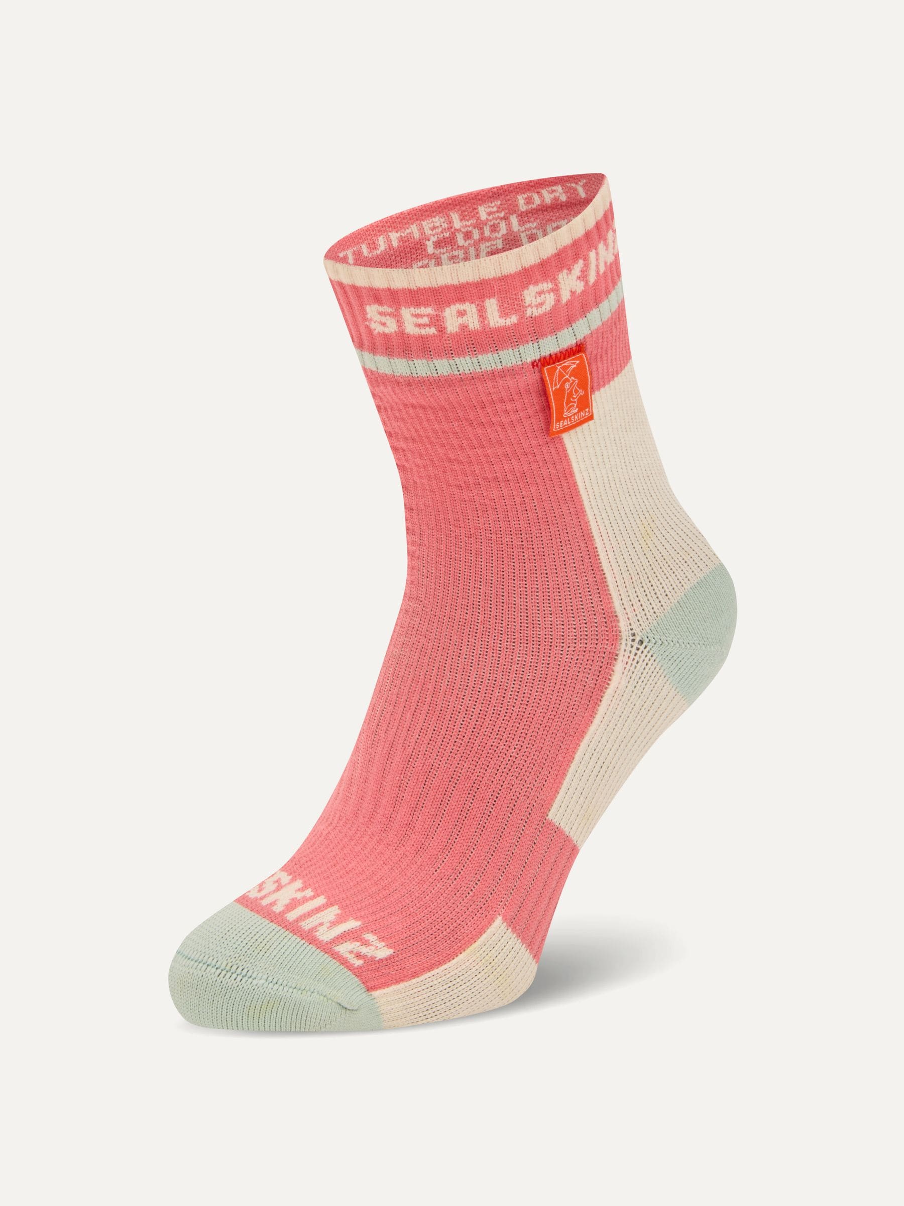 Sealskinz Pink Berney Waterproof All Weather Mid Length Socks image 1