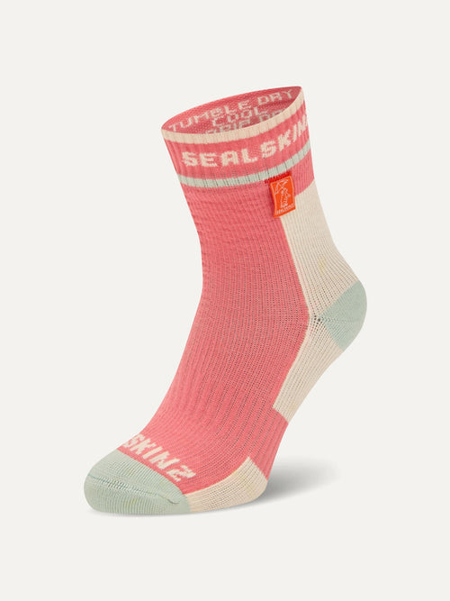 Sealskinz Pink Berney Waterproof All Weather Mid Length Socks image 1
