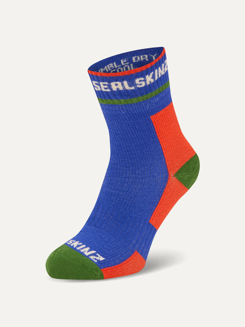 Sealskinz Blue Berney Waterproof All Weather Mid Length Socks image 1