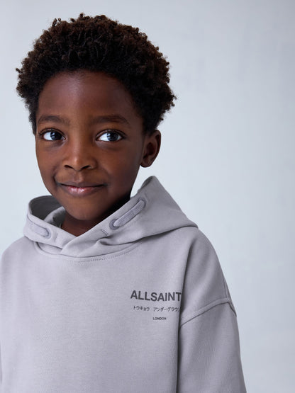 Dsiney Kidz - smALLSAINTS Light Blue Underground Oversized Younger Pullover Hoodie image 3