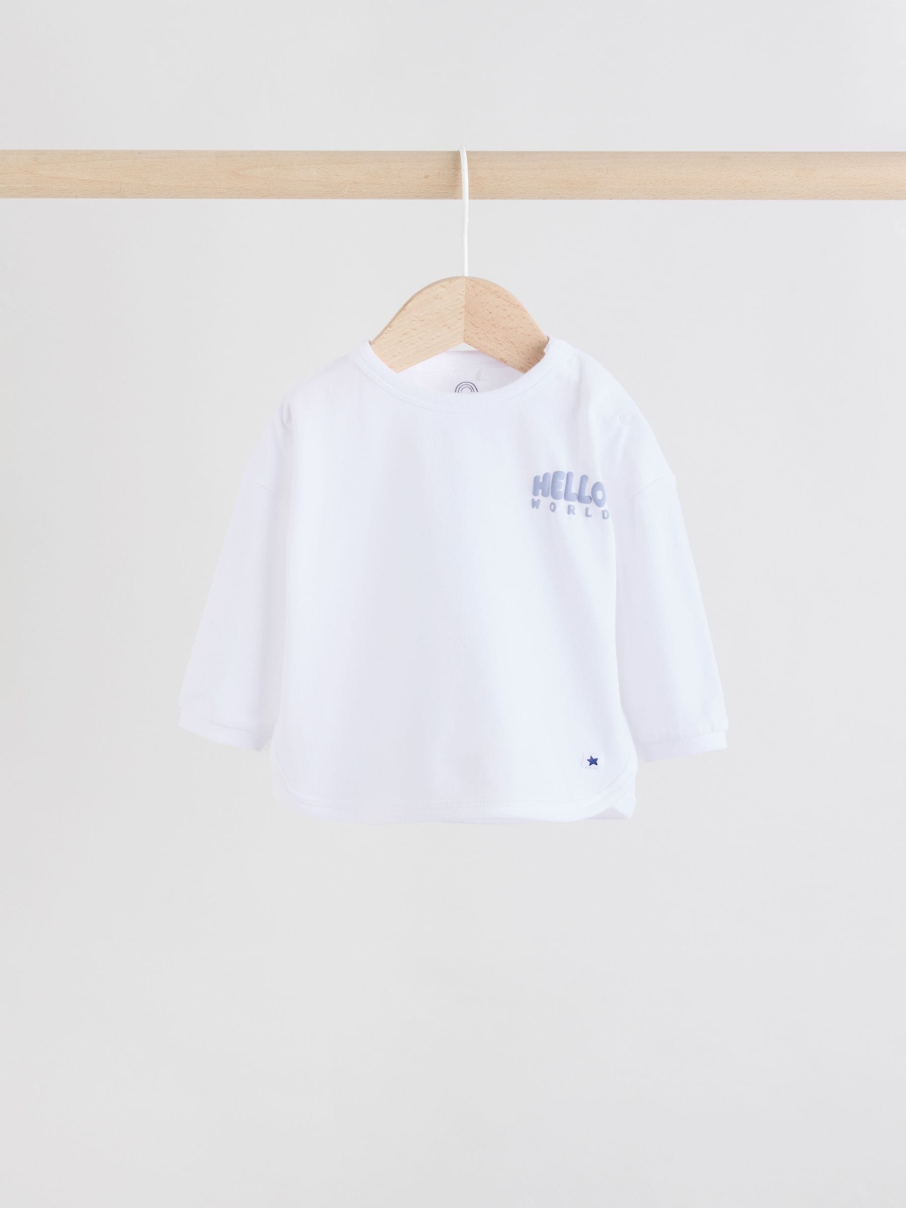 Blue Jersey Jacket, Bodysuit and Leggings Baby Set 3 Piece (0mths-2yrs) image 7