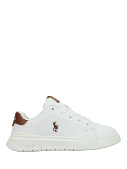Polo Ralph Lauren White Heritage Court Super Trainers image 1