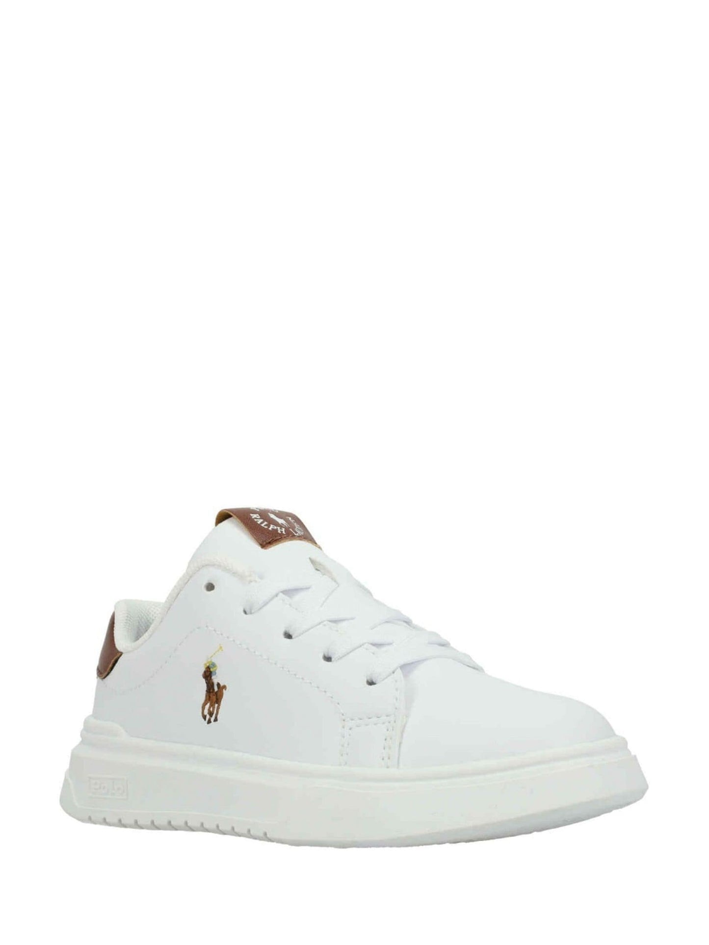Polo Ralph Lauren White Heritage Court Super Trainers image 3